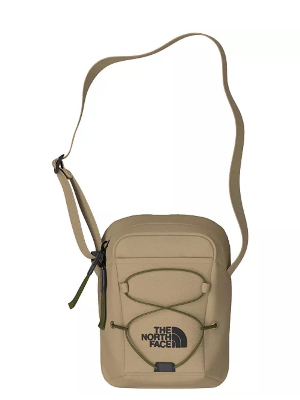 The North Face Men's or women’s Tan Crossbody Shoulder Bag bungee straps nwt!